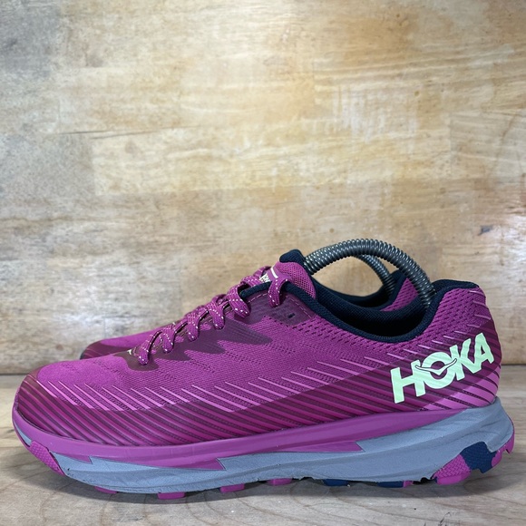 Hoka One One Torrent 2 Womens Size 9.5 Trail Running Shoes Festival Fuchsia - Picture 3 of 10